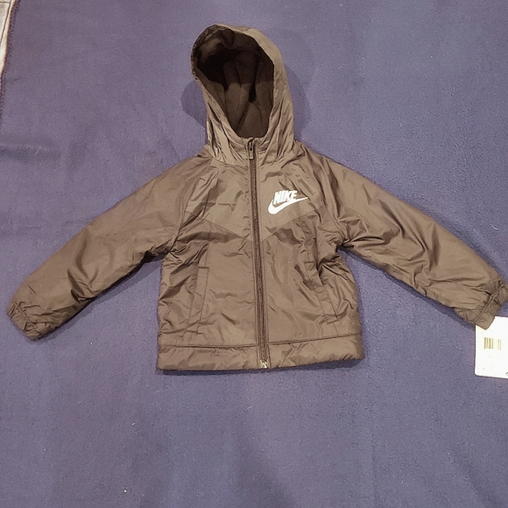 Nike Toddler Sportswear windbreaker fleece lined full Zipp jacket